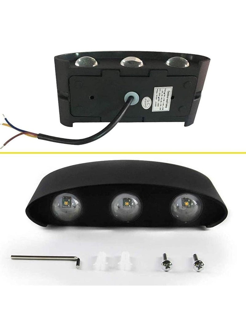 Beauenty Aluminum Waterproof LED Wall Lamp (Black, 3000K) - Image 2